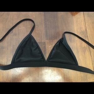 Never worn, black bikini, cheeky bottoms